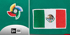 Mexico 2023 WBC GAME STRAPBACK Green-Red Hat by New Era - 4th View