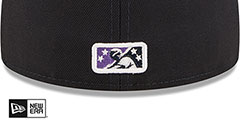 Mighty Mussels MILB ONFIELD GAME Navy Fitted Hat by New Era - 4th View