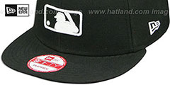 MLB Umpire REPLICA SNAPBACK Black-White Hat by New Era - 4th View