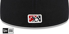 Mud Hens MILB ONFIELD HOME Navy Fitted Hat by New Era - 4th View