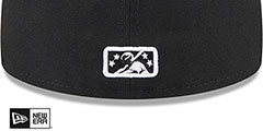 Mudcats THEME NIGHT Black Fitted Hat by New Era - 4th View