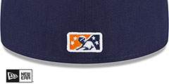 Nationals COPA Navy-Lime Fitted Hat by New Era - 4th View