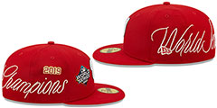 Nationals HISTORIC CHAMPIONS Red Fitted Hat by New Era - 4th View