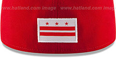 Nationals STATE STARE Red Fitted Hat by New Era - 4th View