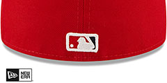 Nationals TRIPLE THREAT IDENTITY Red Fitted Hat by New Era - 4th View