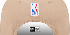 Nets 2024 NBA DRAFT SNAPBACK Camel-Black Hat by New Era - 4th View