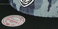 Nets DENIM-CAMO SNAPBACK Blue Hat by Mitchell and Ness - 4th View