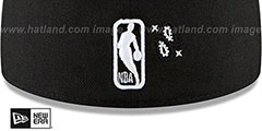 Nets PAISLEY ELEMENTS Black Fitted Hat by New Era - 4th View