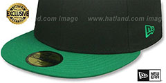 New Era 2T 59FIFTY-BLANK Black-Kelly Fitted Hat - 4th View