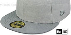 New Era 2T 59FIFTY-BLANK Grey-Grey Fitted Hat - 4th View