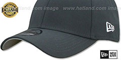 New Era 39THIRTY-BLANK Charcoal Flex Fitted Hat - 4th View