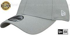 New Era 39THIRTY-BLANK Light Grey Flex Fitted Hat - 4th View