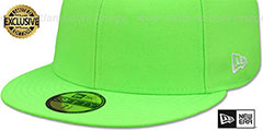 New Era 59FIFTY-BLANK Neon Green Fitted Hat - 4th View