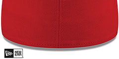 New Era 59FIFTY-BLANK Solid Red Fitted Hat - 4th View