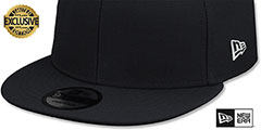 New Era BLANK SNAPBACK Black Adjustable Hat - 4th View