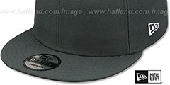 New Era BLANK SNAPBACK Charcoal Grey Adjustable Hat - 4th View