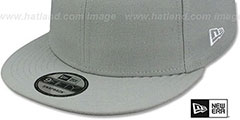 New Era BLANK SNAPBACK Light Grey Adjustable Hat - 4th View