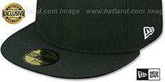 New Era DIAMOND TECH 59FIFTY-BLANK Black Fitted Hat - 4th View