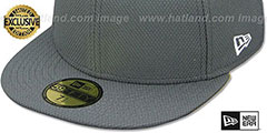 New Era DIAMOND TECH 59FIFTY-BLANK Charcoal Fitted Hat - 4th View