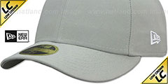 New Era LOW-CROWN 59FIFTY-BLANK Light Grey Fitted Hat - 4th View