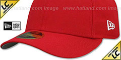 New Era LOW-CROWN 59FIFTY-BLANK Red Fitted Hat - 4th View