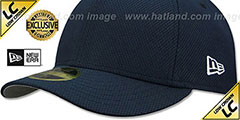 New Era LOW-CROWN DIAMOND TECH 59FIFTY-BLANK Dark Navy Fitted Hat - 4th View