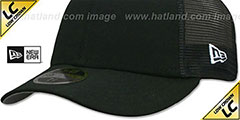 New Era LOW-CROWN MESH-BACK 59FIFTY-BLANK Black-Black Fitted Hat - 4th View