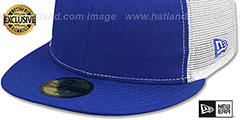 New Era MESH-BACK 59FIFTY-BLANK Royal-White Fitted Hat - 4th View