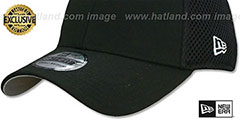 New Era NEO-MESH 39THIRTY-BLANK Black-Black Flex Fitted Hat - 4th View