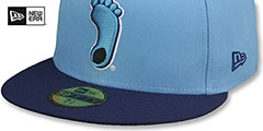 North Carolina ALT NCAA TEAM-BASIC Sky-Navy Fitted Hat by New Era - 4th View