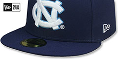 North Carolina NCAA TEAM-BASIC Navy Fitted Hat by New Era - 4th View