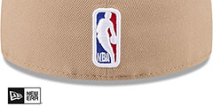 Nuggets 2024 NBA DRAFT Camel-Navy Fitted Hat by New Era - 4th View