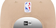 Nuggets 2024 NBA DRAFT SNAPBACK Camel-Navy Hat by New Era - 4th View