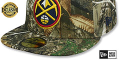 Nuggets NBA TEAM-BASIC Realtree Camo Fitted Hat by New Era - 4th View