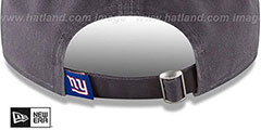 NY Giants CORE-CLASSIC STRAPBACK Charcoal Hat by New Era - 4th View