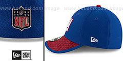 NY Giants HONEYCOMB STADIUM FLEX Royal Hat by New Era - 4th View