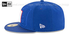 NY Giants STADIUM SHADOW Royal Fitted Hat by New Era - 4th View