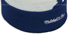 NY Rangers PAINTBRUSH BEANIE by Mitchell and Ness - 4th View