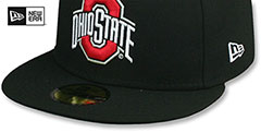 Ohio State NCAA TEAM-BASIC Black Fitted Hat by New Era - 4th View