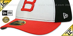 Orioles 1963 LOW-CROWN VINTAGE White-Black-Orange Fitted Hat by New Era - 4th View