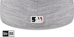 Orioles 2023 CLUBHOUSE Heather Grey Fitted Hat by New Era - 4th View