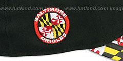 Orioles MARYLAND FLAG FLEX Black-Flag Hat by New Era - 4th View