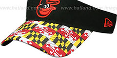 Orioles MARYLAND FLAG VISOR Black-Flag by New Era - 4th View