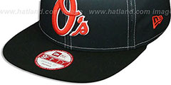 Orioles SUBLENDER SNAPBACK Black-White Hat by New Era - 4th View