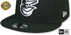 Orioles TEAM-BASIC SNAPBACK Black-White Hat by New Era - 4th View