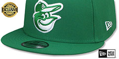 Orioles TEAM-BASIC SNAPBACK Kelly-White Hat by New Era - 4th View