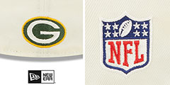 Packers 2022 NFL SIDELINE Cream-Green Fitted Hat by New Era - 4th View