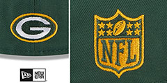 Packers 2023 NFL DRAFT Green Fitted Hat by New Era - 4th View