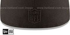 Packers NFL TEAM-BASIC BLACKOUT Fitted Hat by New Era - 4th View