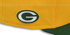 Packers NFL-TIGHT Gold-Green Fitted Hat by New Era - 4th View